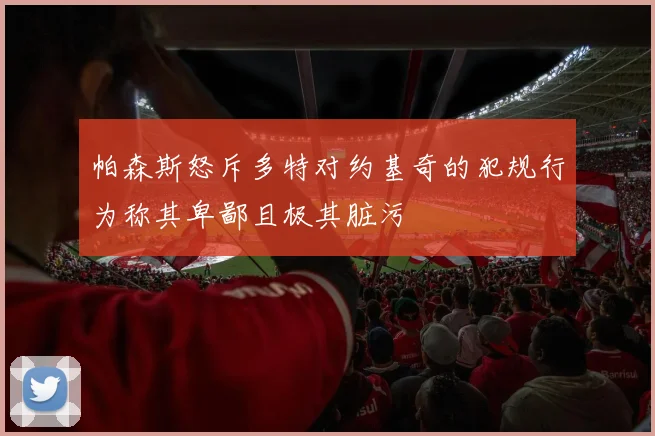 帕森斯怒斥多特对约基奇的犯规行为称其卑鄙且极其脏污